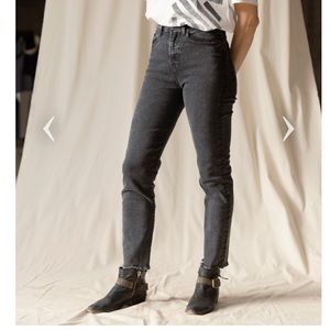 Raleigh Denim Camden in Washed Black